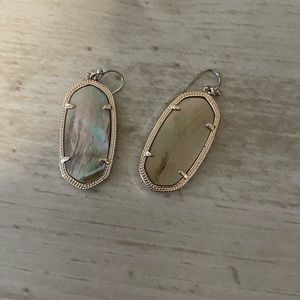 Kendra scott earings, Dani , the smaller ones. Brown mother of Pearl